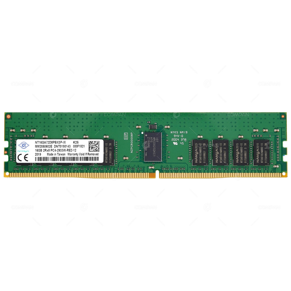 NT16GA72D8PBX3P-IX  NANYA DDR4 16GB 2RX8 PC4-23466 2933MHZ RDIMM CL21